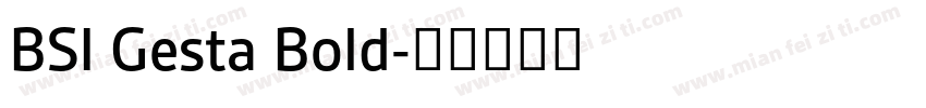 BSI Gesta Bold字体转换